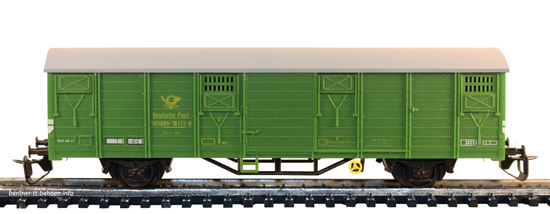 04155 Ged. Güterwagen Post aa Deutsche Post/IV grün
