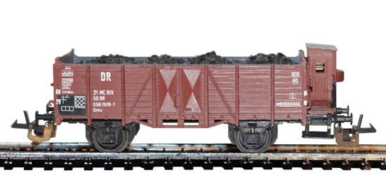 04221 Hochbordwagen Omu / Brhs. Kohleladung DR/IV