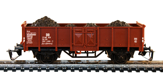 04245 Off. Güterwagen Es-u mit Kohleladung DR/IV