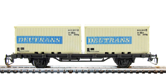 04520 Plattformwagen Sm mit 2 Containern
