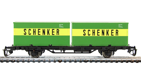14526 Plattformwagen Sm mit 2 Containern