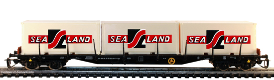 15513 Containertragwagen Rgs mit 3 Containern