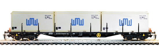 15517 Containertragwagen Rgs mit 3 Containern