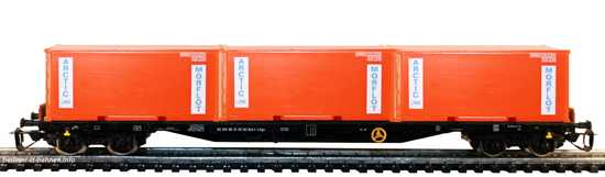 15519 Containertragwagen Rgs mit 3 Containern