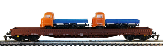 15520 Niederbordwagen Regs 31 50 393 6 151-6 mit 2 Lkw W50
