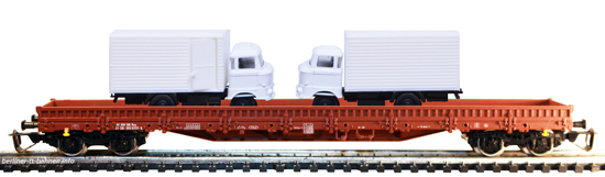 15521 Niederbordwagen Regs 31 50 393 6 151-6 mit 2 Lkw W50 Koffer