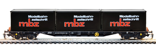 15530 Containertragwagen Rgs mit 3 Containern