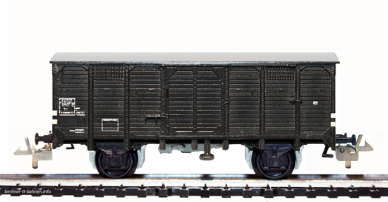 159/91b Ged. Güterwagen / Flachdachwagen Lw 7490677 SNCF/III 