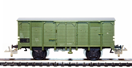 159/91d Ged. Güterwagen / Flachdachwagen X 22032 CFL/III