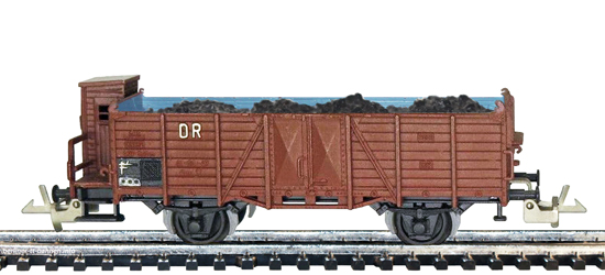 159/93 Off. Güterwagen Om / Brhs. DR/III mit Kohleladung