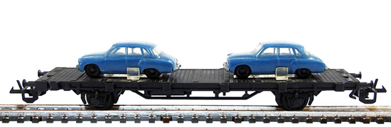 545/483 Flachwagen Sm mit 2 Pkw