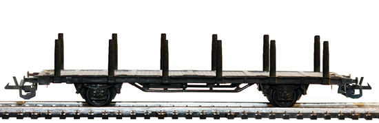 545/484 Stahlrungenwagen Sm mit abnehmbaren Rungen