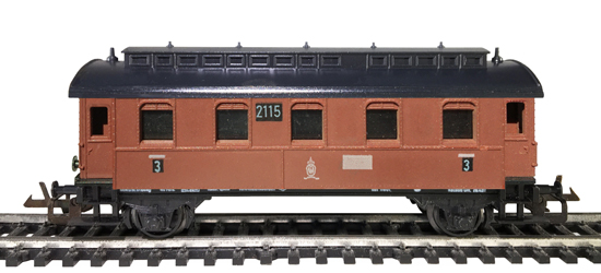 545/72 Personenwagen CitrPr05 3.Klasse / Wagenkasten braun