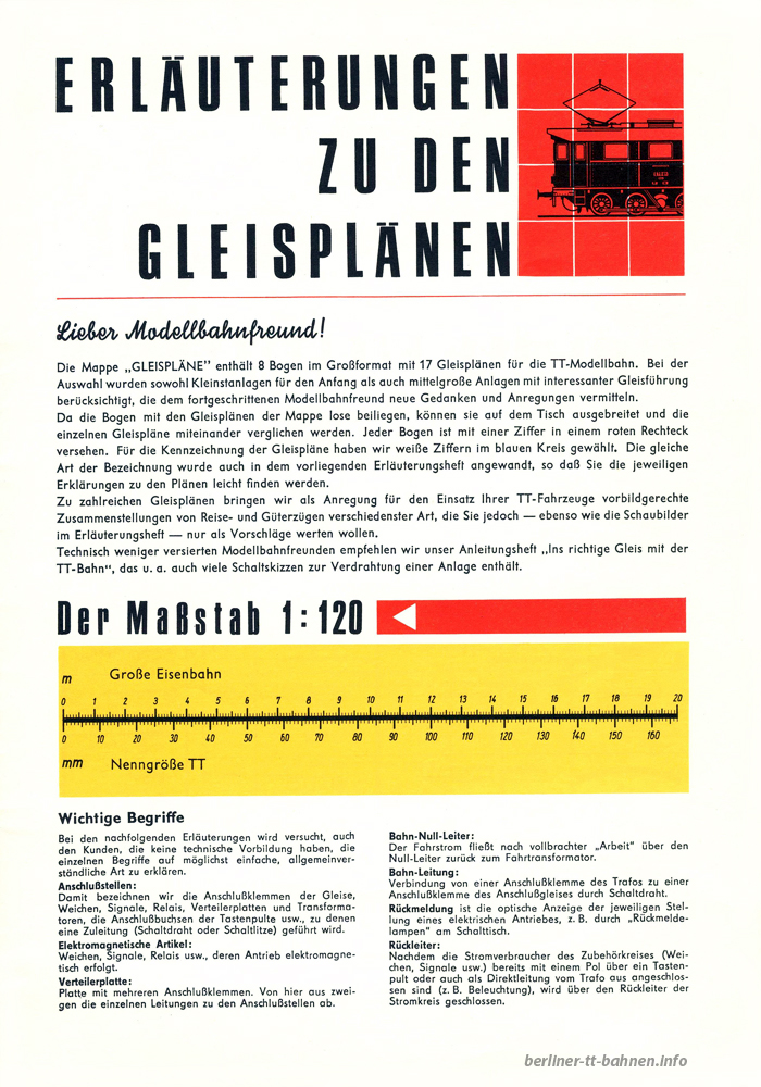 Gleispläne 1967 / 69 Mappe mit 15 Gleisplänen